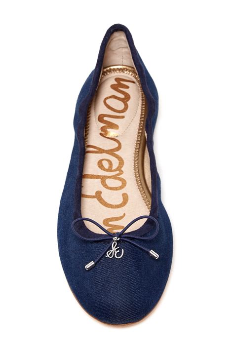 sam edelman navy ballet flats